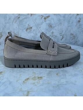 Vionic Uptown Women's Size 6.5 Shoes Gray Suede Comfort Casual Sneaker Loafers